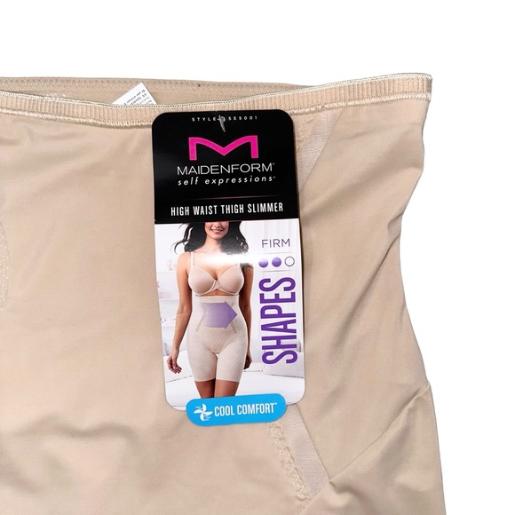 NWT Maidenform Self Expressions Women's Firm Foundations Thighslimmer Beige 2XL - Picture 4 of 6